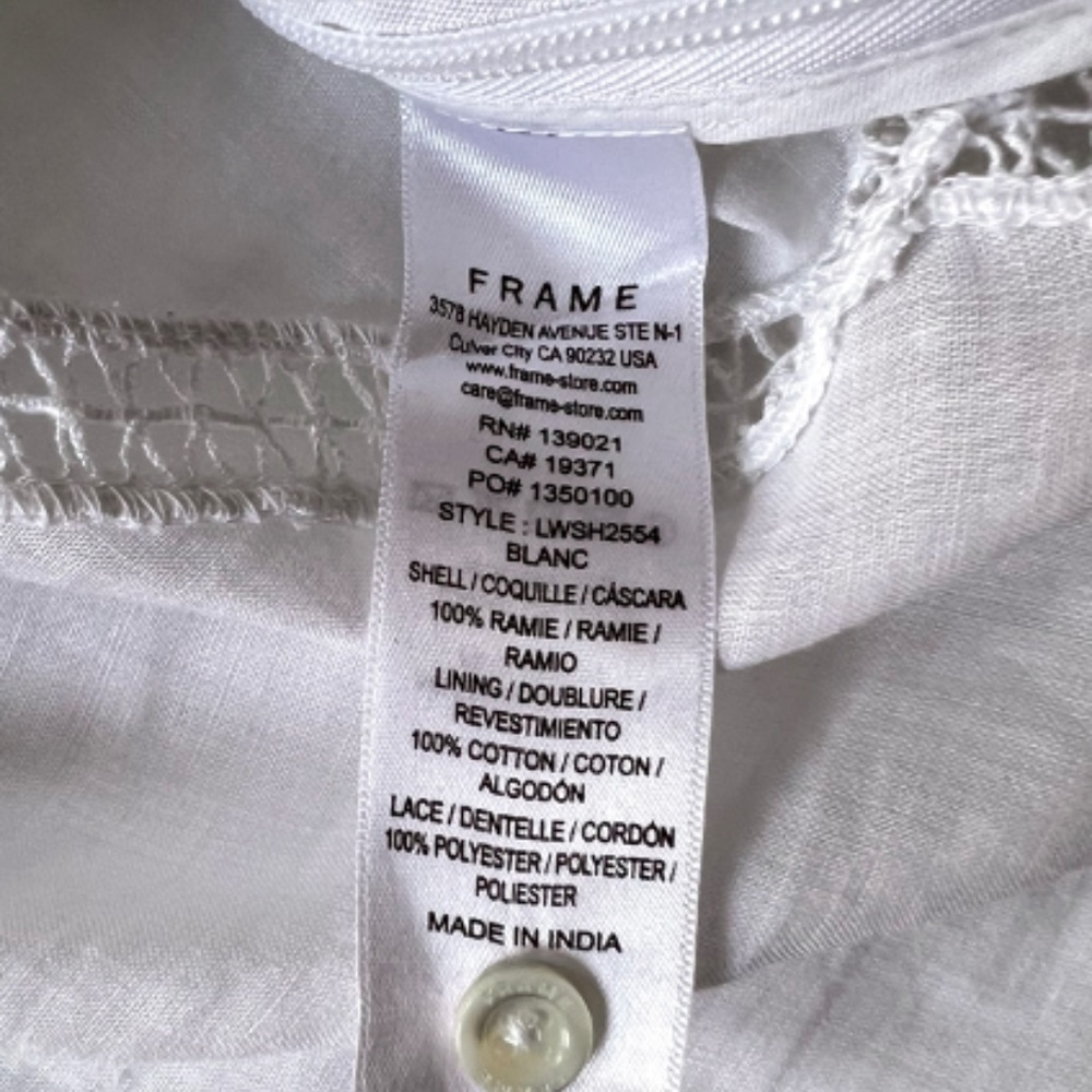 Spring-Perfect Lace Top [Frame, Like New, M] - Picture 6 of 7